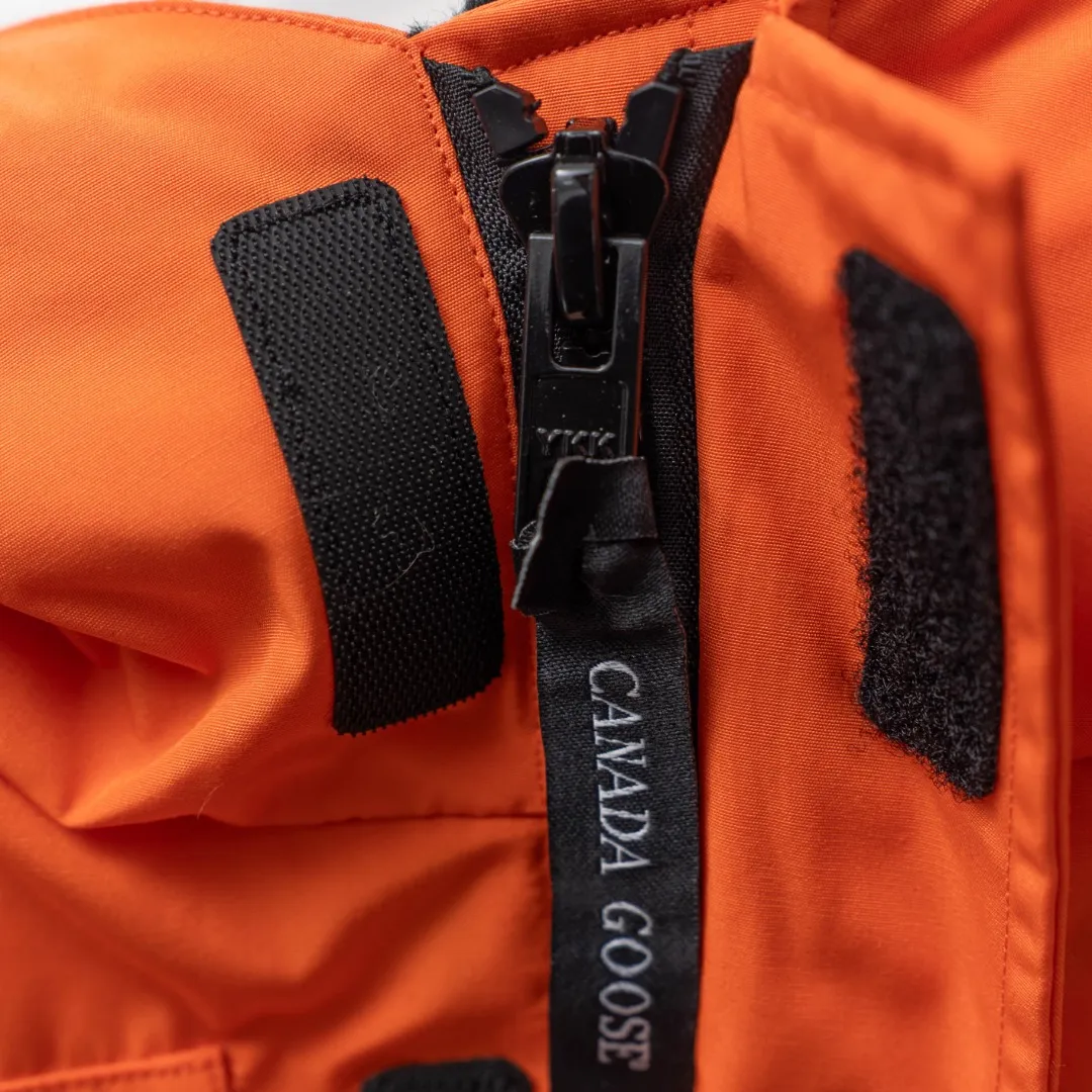 P660 CANADA GOOSE丨Canada Goose C08 children's clothing, children's hooded down jacket Color: Orange Size: 110-160